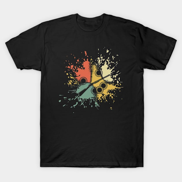 SKEET SHOOTING INK SPLASH T-Shirt by ONSTROPHE DESIGNS